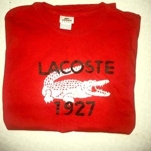 Orange/red Lacoste t-shrt